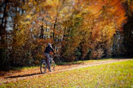Radfahren im Herbst